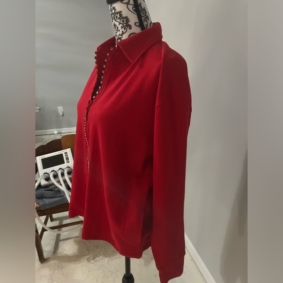 Crystal Zipper Cardigan with Collar & Pockets Plain (SW1003)
Isaac's Designs - Picture 7 of 8